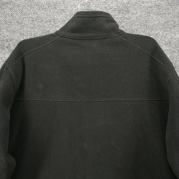 Eddie Bauer Men's EB230 Wind Resistant Full Zip Fleece Jacket Black XL Logo - Picture 8 of 15